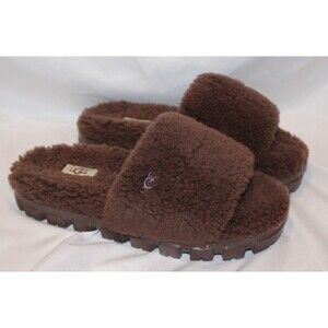 UGG Brown Fluffy Slippers